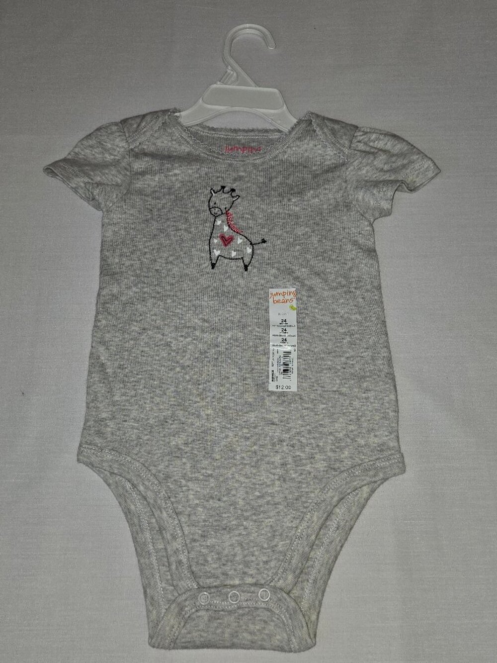 NWT Jumping Beans Giraffe Baby Bodysuit 24M